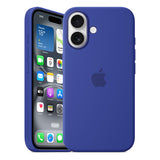 Official Apple Silicone Magsafe Rear Case Cover for iPhone 16 - Ultramarine