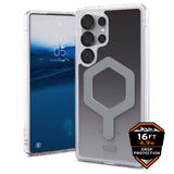 Urban Armor Gear (UAG) Plyo Pro MagSafe Tough Case Cover for Samsung Galaxy S25 Ultra - Clear/Black Ombre