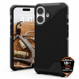 Urban Armor Gear (UAG) Metropolis LT MagSafe Case for Apple iPhone 16 - Kevlar Black