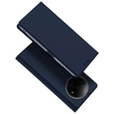 DUX DUCIS Skin Pro Faux Leather Wallet Flip Case for Xiaomi Poco 61 / Redmi A3/ Redmi A3x - Blue