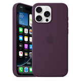 Official Apple Silicone Magsafe Rear Case Cover for iPhone 16 Pro Max - Plum