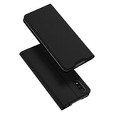 DUX DUCIS Skin Pro Faux Leather Wallet Flip Case for Samsung Galaxy A01 - Black